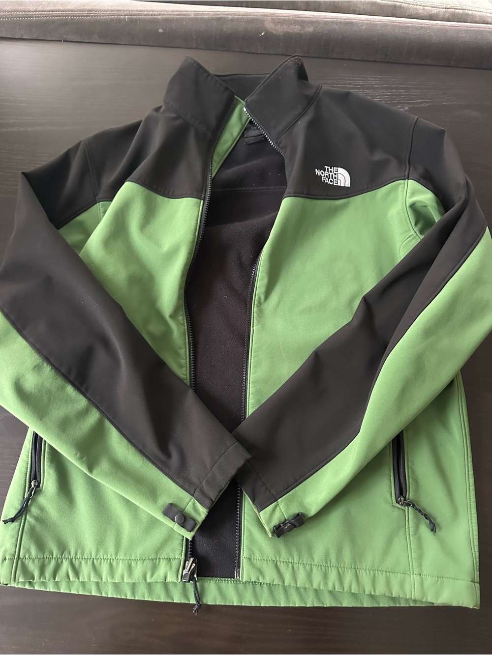The North Face Green and Black Men’s Softshell Jacket
